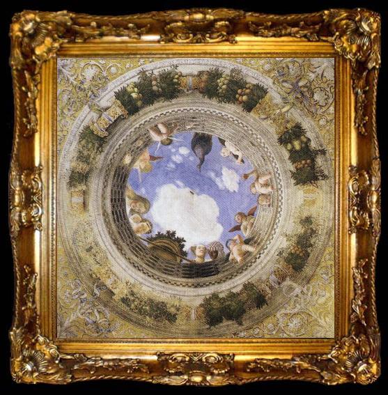 framed  Andrea Mantegna Ceiling Oculus, ta009-2